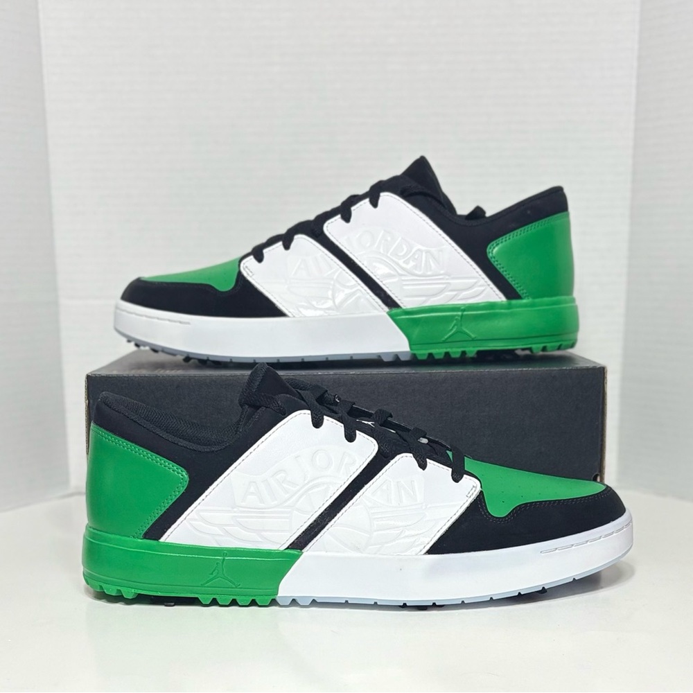 Air Jordan Nu Retro 1 Low Golf Shoes Green white black men’s 14 FZ4153-002 NEW